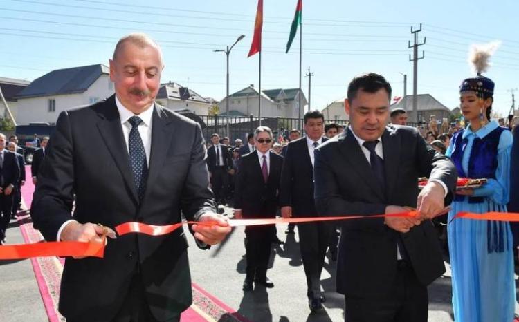 İlham Əliyev və Sadır Japarov Nizami Gəncəvi adına 103 saylı məktəbin açılış mərasimində iştirak ediblər 