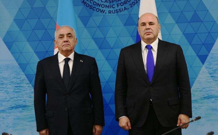 Baş nazir Əli Əsədov Moskvada Rusiya Hökumətinin sədri Mixail Mişustinlə görüşüb 