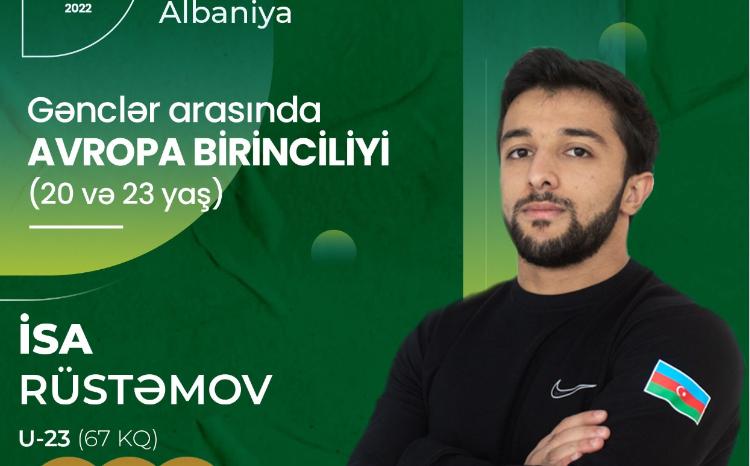 İsa Rüstəmov 3 qızıl medalla Avropa birinciliyinin qalibi oldu 