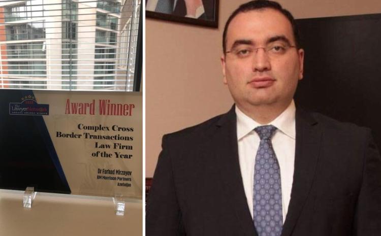 Londonda həmyerlimizin rəhbərlik etdiyi şirkət "İlin hüquq şirkəti" seçilib 