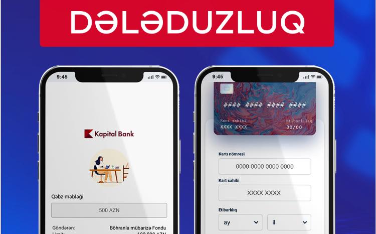 Elektron Təhlükəsizlik Xidməti vətəndaşları "Kapital Bank" adından göndərilən fişinq mesajları barədə xəbərdar etdi 