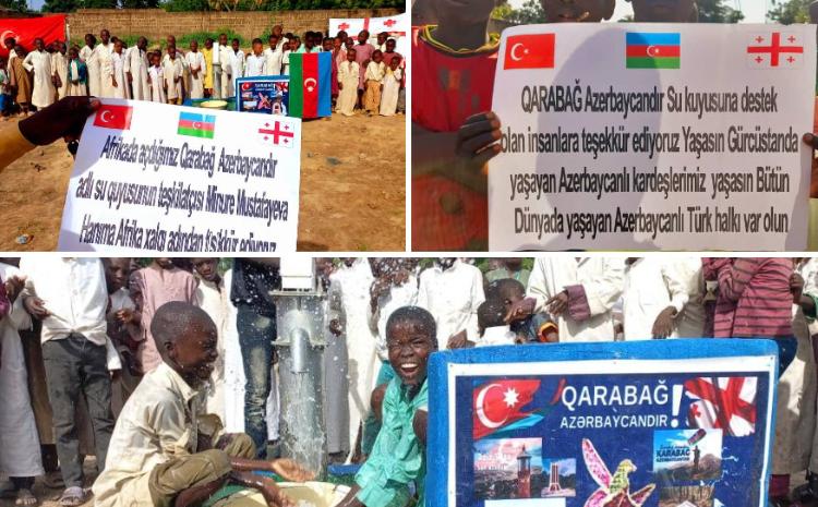 Kamerunda "Qarabağ Azərbaycandır!" adlı içməli su quyusu istifadəyə verilib 