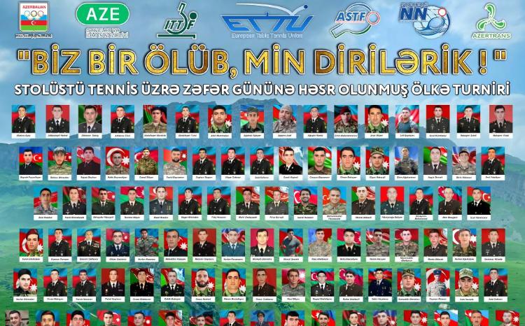 Zəfər gününə həsr olunan stolüstü tennis yarışı keçiriləcək 