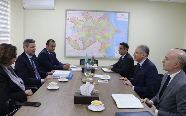 FAO-nun Mərkəzi Asiya üzrə subregional koordinatoru Viorel Gutu ilə görüş olub 