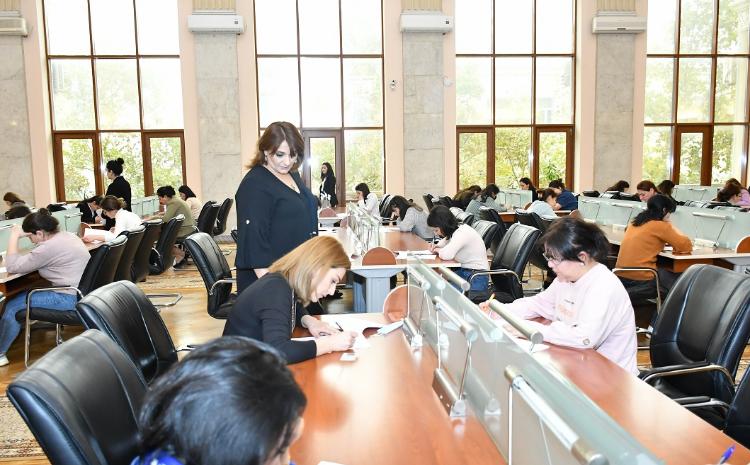 Kitabxanalara işə qəbul üzrə test imtahanı keçirilib 