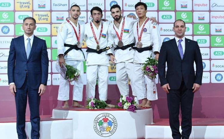 Bakı Böyük Dəbilqə turnirinin birinci günündə cüdoçularımız 1 qızıl və 2 bürünc medal qazandı 