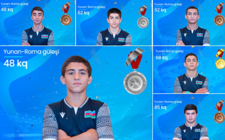 Yunan-Roma güləşçilərimiz AÇ-də 7 medal qazandı 