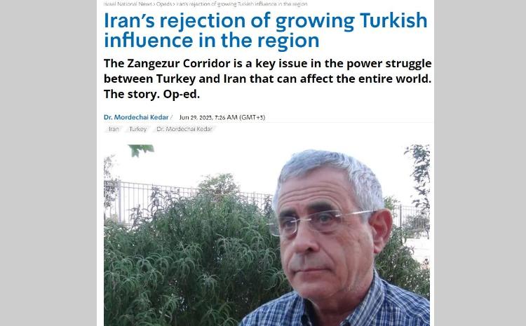 İsrailli professor Zəngəzur dəhlizinin geosiyasi əhəmiyyətindən yazıb 