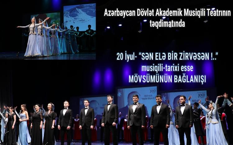 Musiqili Teatrda mövsümün bağlanışı 