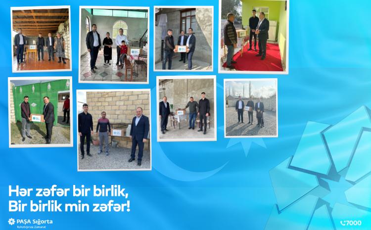 PAŞA Sığorta Tərtər və Bərdə şəhərlərində yaşayan şəhid və qazi ailələrini ziyarət etdi 