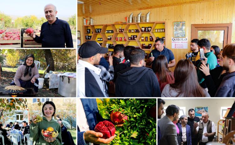"Şəhərdən Kəndə" layihəsi çərçivəsində aqroturizm təsərrüfatlarına növbəti infotur təşkil olunub 