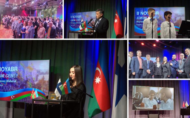 Helsinki şəhərində Azərbaycanın Zəfər və Bayraq günləri qeyd edilib 