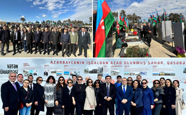 Ombudsman Aparatının kollektivi İkinci Fəxri xiyabanı və Hərbi Qənimətlər Parkını ziyarət edib 