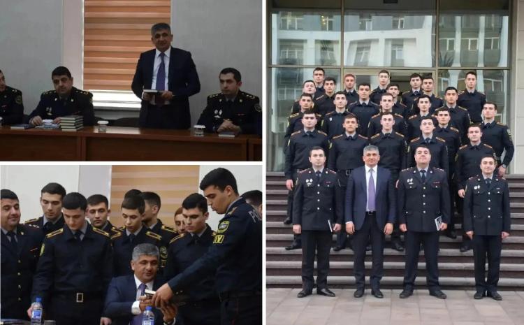 Polis Akademiyasında Müşfiq Abbasovla görüş keçirildi 
