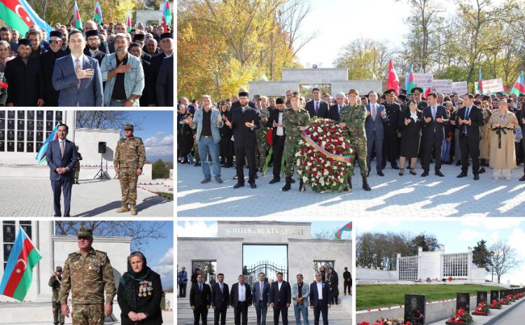 İsmayıllı Şəhidlər Xiyabanının yenidənqurmadan sonra açılış mərasimi keçirilib 