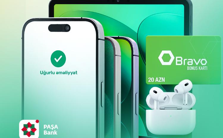"PAŞA Bank" mobil tətbiqində əməliyyatlar edin və dəyərli hədiyyələr qazanın! 