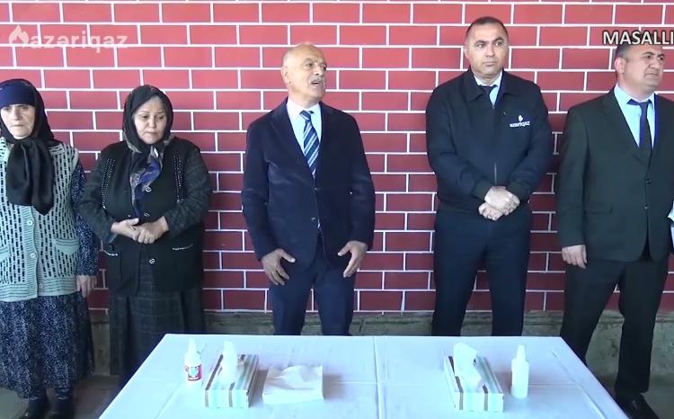 Masallı rayonunun Ninəlov kəndinin qazlaşdırılması başa çatdı - VİDEO