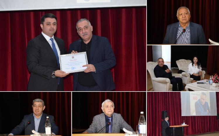 Neftçalada Ədəbiyyat qəzetinin baş redaktorunun yubileyi qeyd olunub 
