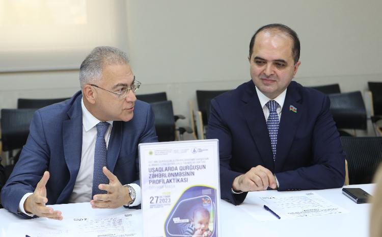 MGH-da "Uşaqlarda qurğuşun zəhərlənməsinin profilaktikası" mövzusunda Dəyirmi masa keçirilib 