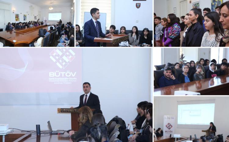 "BÜTÖV" proqramı çərçivəsində Qərbi Kaspi Universitetinin tələbələri ilə görüş keçirilib 