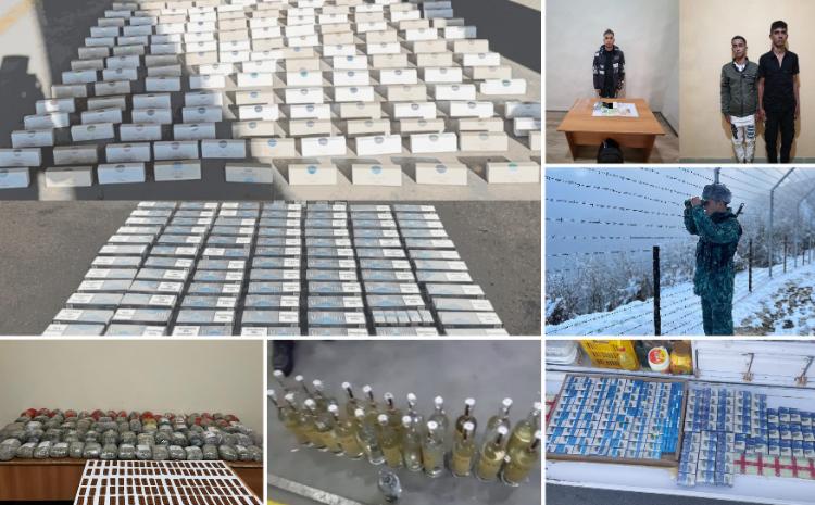 Dövlət sərhədində etibarlı mühafizə: 177 kiloqram narkotik aşkarlandı 