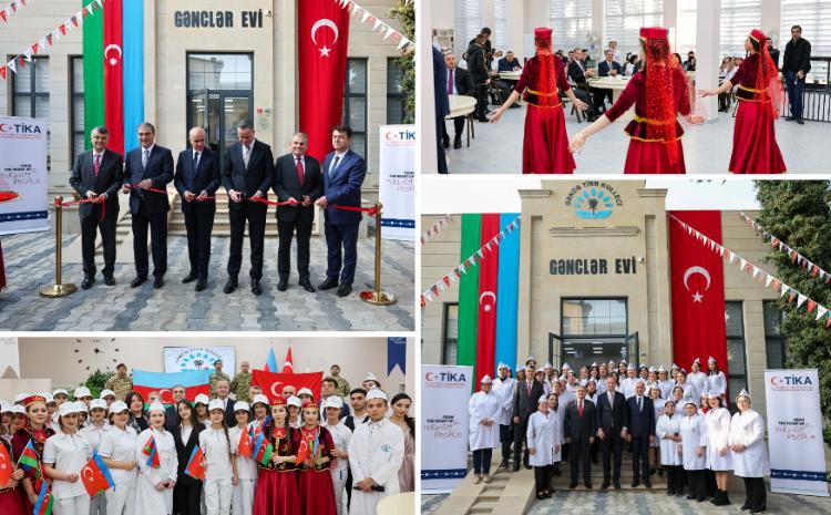 Gəncə Tibb Kolleci Gənclik Mərkəzinin açılışını TİKA prezidenti Serkan Kayalar edib 