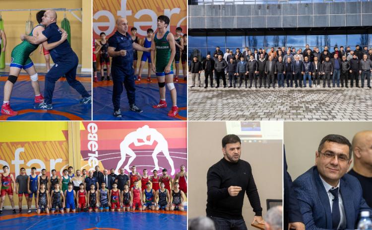 Güləş məşqçilərinin Ümumrespublika seminarı davam edir 