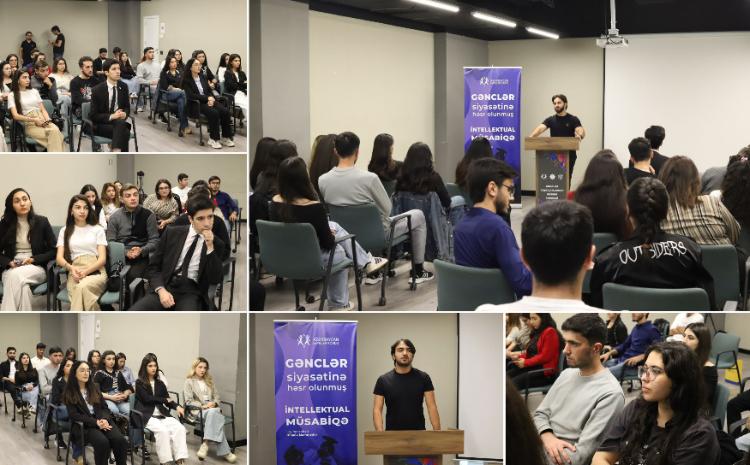 "Gənclər siyasətinə həsr olunmuş intellektual müsabiqə" adlı layihə başa çatıb 