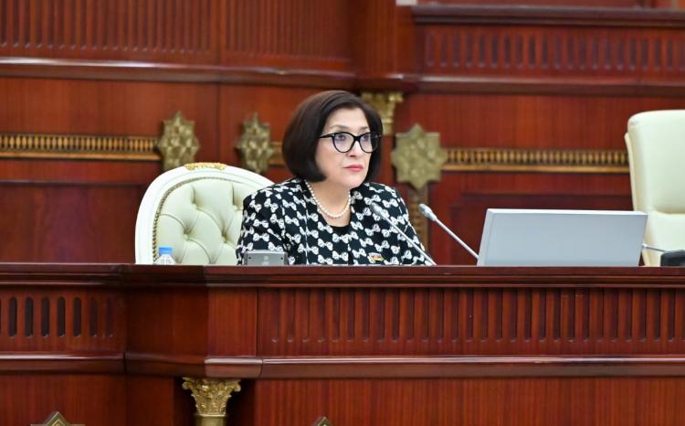 Milli Məclisin sədri Sahibə Qafarovanın parlamentin 2024-cü il 10 dekabr tarixli plenar iclasında çıxışı 