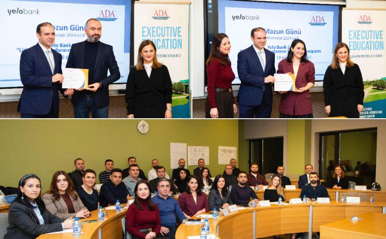 ADA Universiteti “Yelo Bank” əməkdaşları üçün təqdim etdiyi proqramı yekunlaşdırıb 