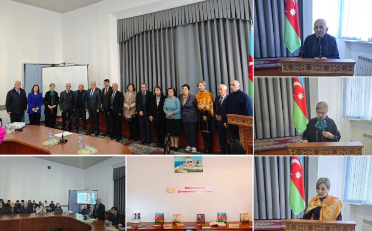 ADPU-nun Şəki filialında Şirməmməd Hüseynovun 100 illiyi qeyd edilib 