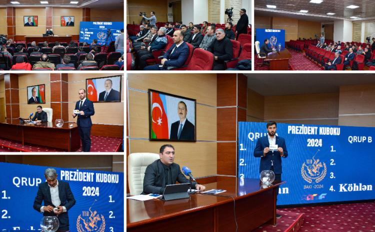 11-ci Prezident Kubokunun mətbuat konfransı və püşkatma mərasimi keçirilib - VİDEO