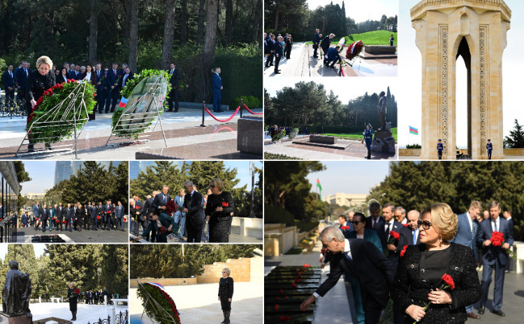 Delegation of Federation Council of Russian Federation’s Federal Assembly Visit Alley of Honour and Martyrs’ Lane 