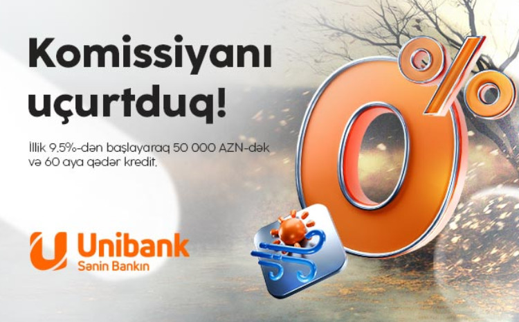 Unibank bir günlük “Komissiyasız çərşənbə” aksiyası keçirir 