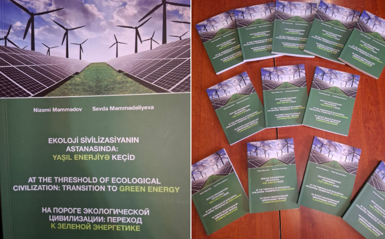 Kitabxanaya “Ekoloji sivilizasiyanın astanasında: yaşıl enerjiyə keçid” adlı kitab hədiyyə edildi 
