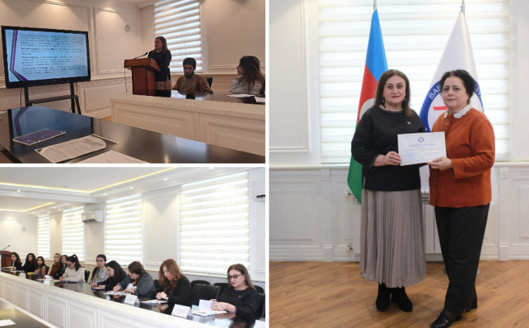 MEK-in direktor müavini BAAU-nun gənc alim və müəllimləri üçün təlim keçib 