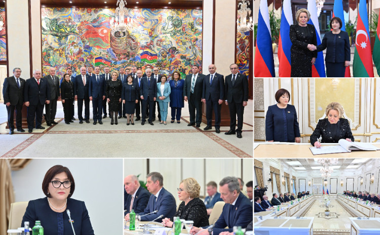 Milli Majlis Speaker Sahiba Gafarova Meets with Speaker of Federation Council of Russian Federation’s Federation Assembly Valentina Matviyenko 