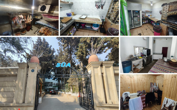 "Şüa" restoranında nöqsanlar aşkarlandı 