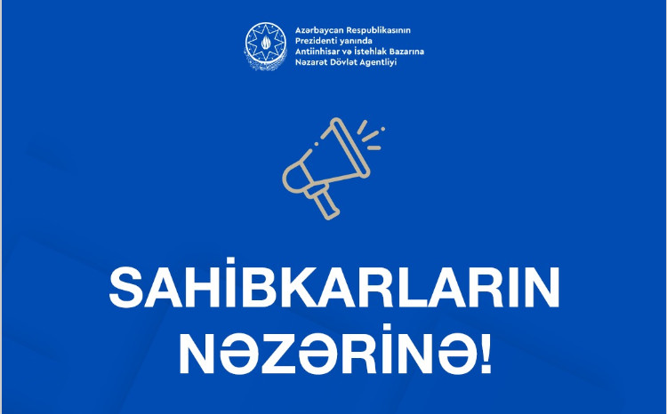 Antiinhisar Agentliyi sahibkarlara xidmət üçün qeyri-İş günlərində də fəaliyyət göstərəcək 