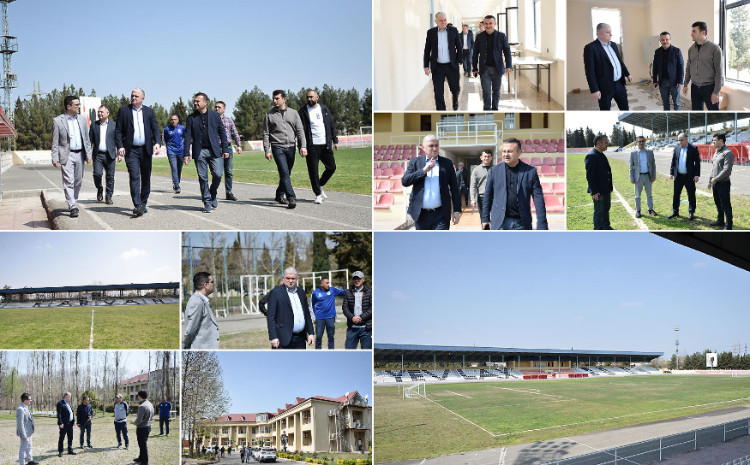 AFFA rəsmiləri Yevlax şəhər stadionunda olub 