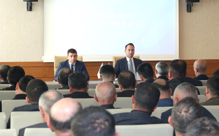 Ağdaşın biznes imkanlarının reallaşdırılması sahibkarların iştirakı ilə müzakirə edilib 