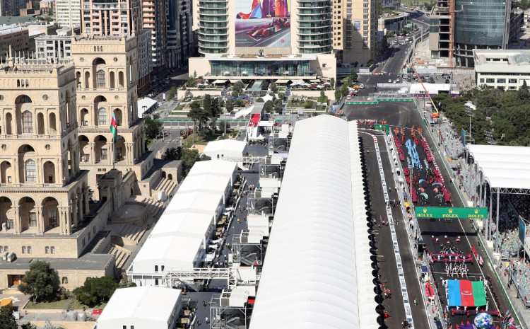 Paddock Construction Begins for the Formula 1 Qatar Airways Azerbaijan Grand Prix 2025 