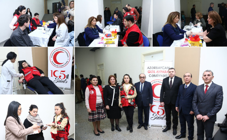Qızıl Aypara Cəmiyyəti ADPU-da qanvermə aksiyası keçirib 