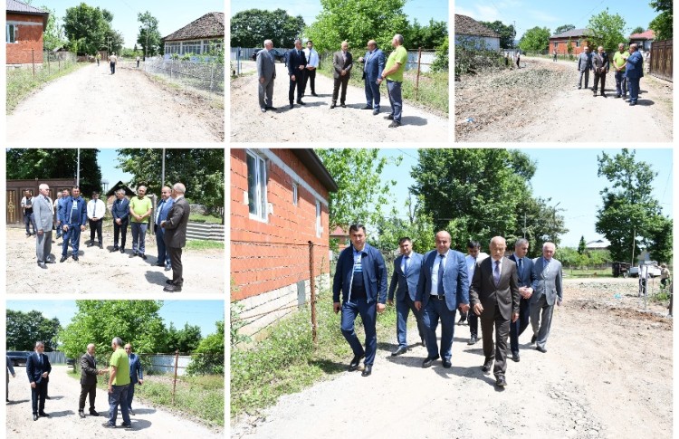 Kolatan kəndində zəbtdən azad olunan yol bərpa olunur 