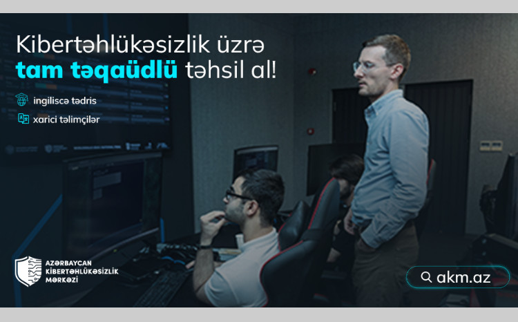Azərbaycan Kibertəhlükəsizlik Mərkəzinin yeni təlim proqramına qeydiyyat üçün son 5 gün! 