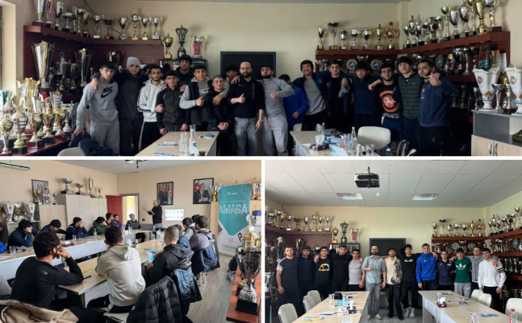 AMADA Holds Anti-Doping Seminar for Young Wrestlers 