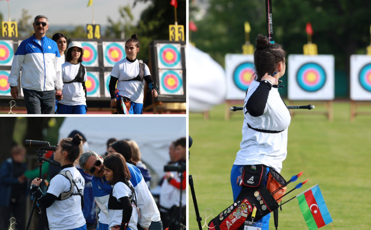The Azerbaijani youth national team is participating in the Youth European Cup in archery 