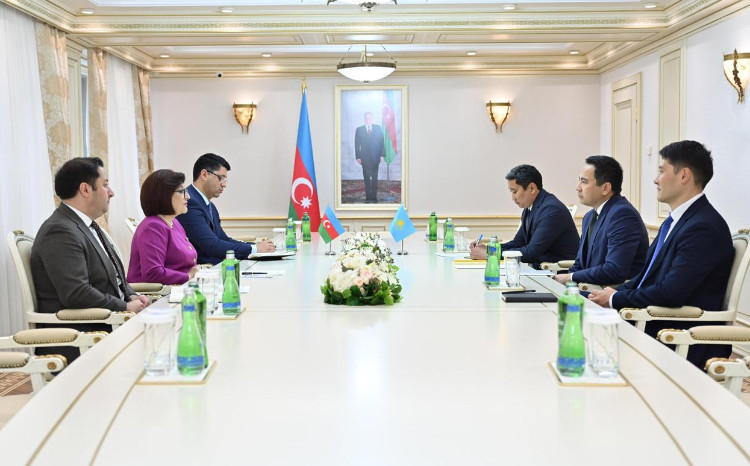 Qazaxıstan səfiri Azərbaycan Milli Məclisinin Sədri ilə görüş keçirib 