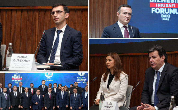 Ədliyyə nazirinin müavini Milli Biznesin İnkişafı Forumunda çıxış edib 