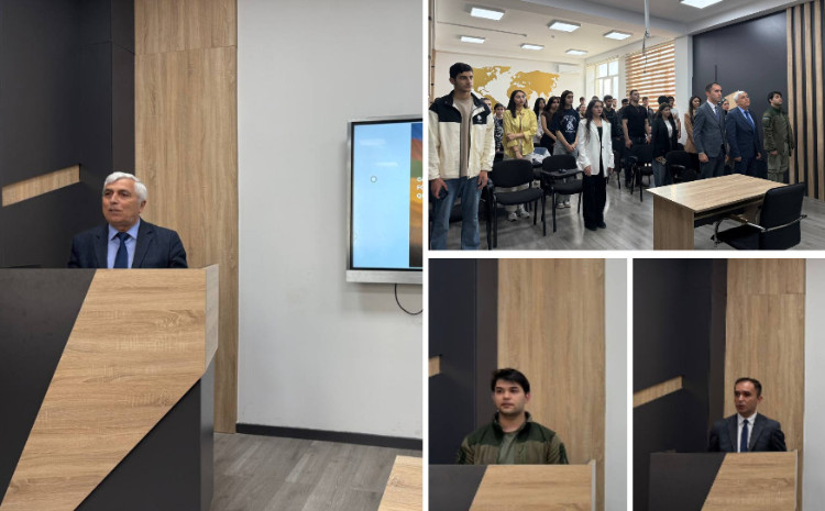 BDU-da "Gənclərin vətənpərvərlik ruhunda formalaşmasında qəhrəmanlarımızın rolu" mövzusunda tədbir 